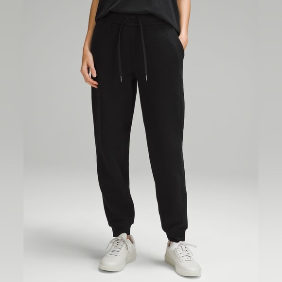 lululemon athletica Pants - Lululemon Black Scuba High-Rise Joggers Cotton Activewear Gym Yoga Lounge Casual